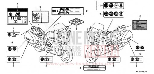 ETIQUETTE DE PRECAUTIONS (2) ST1300AE de 2014